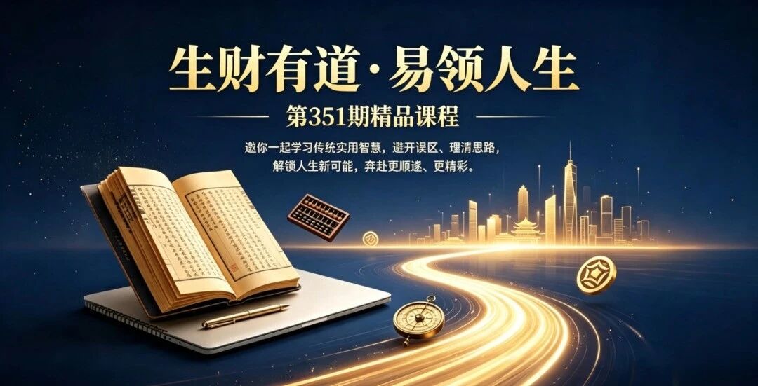 8月14-15日|《生财有道・易领人生》第351期 知己明势,定名安居,顺势成就生活与事业