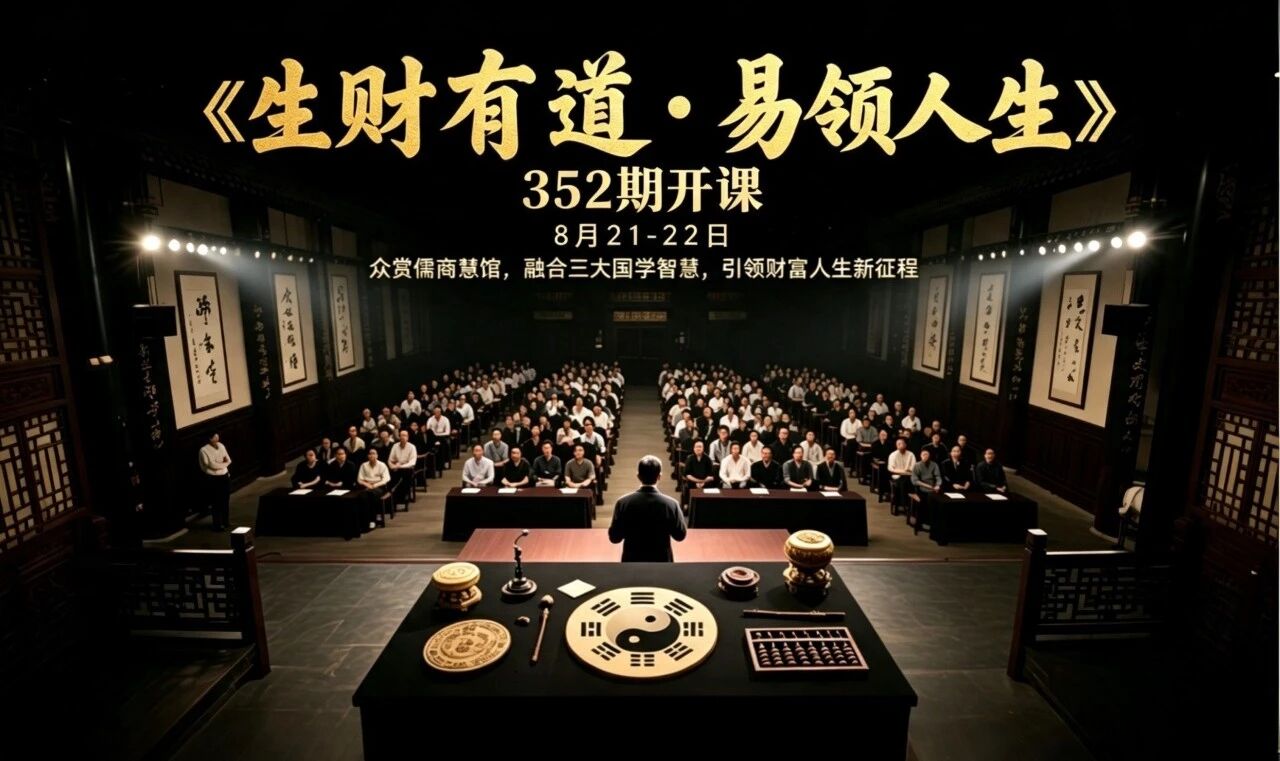 8月21-22日|《生财有道·易领人生》352期 抉择纠结、居所耗神、看不清局势？